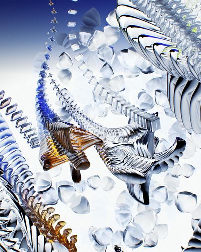 Geometric shapes symbolizing fluid daily movement routine